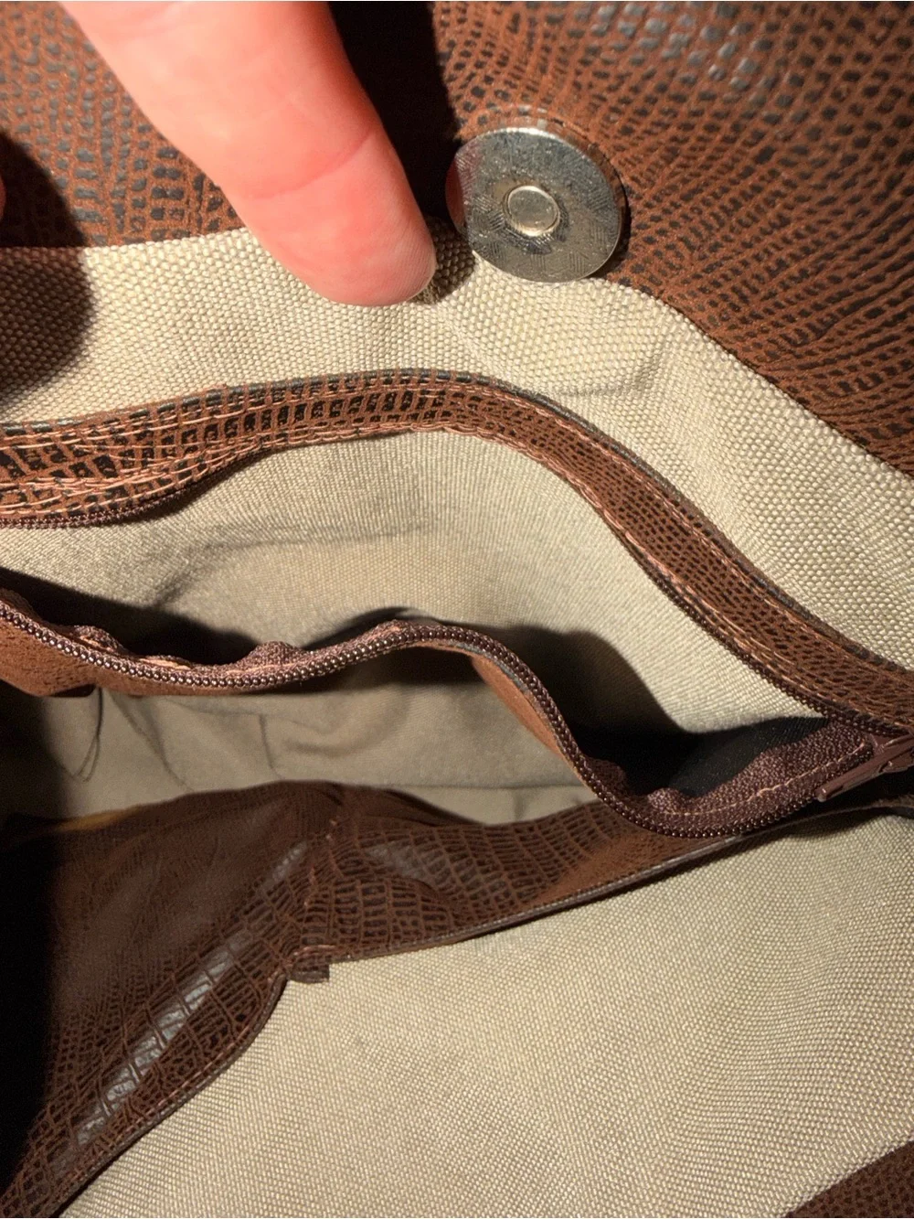 J. Monique Everyday Handmade Brown Hobo Shoulder Bag